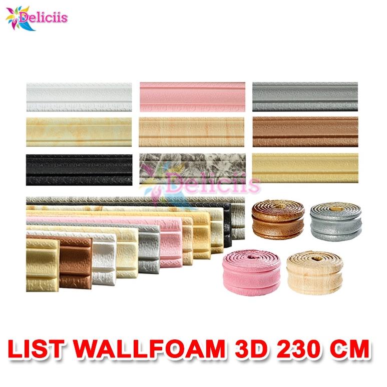 HOT List Wallpaper Foam List Border 230x8cm tebal 5mm