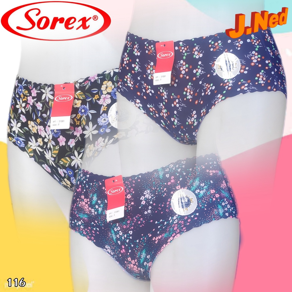 J116 CELANA DALAM SOREX SEAMLESS ART 31081 FREESIZE