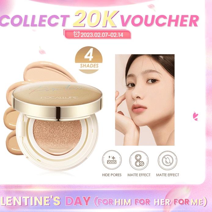 ♬ FOCALLURE Poreless BB Cushion Foundation Full Coverage  ✩