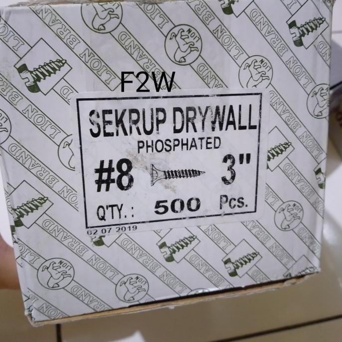 SEKRUP GIPSUM MOON LION 8X3" SKRUP GYPSUM LION 7.5CM DRYWALL SCREW