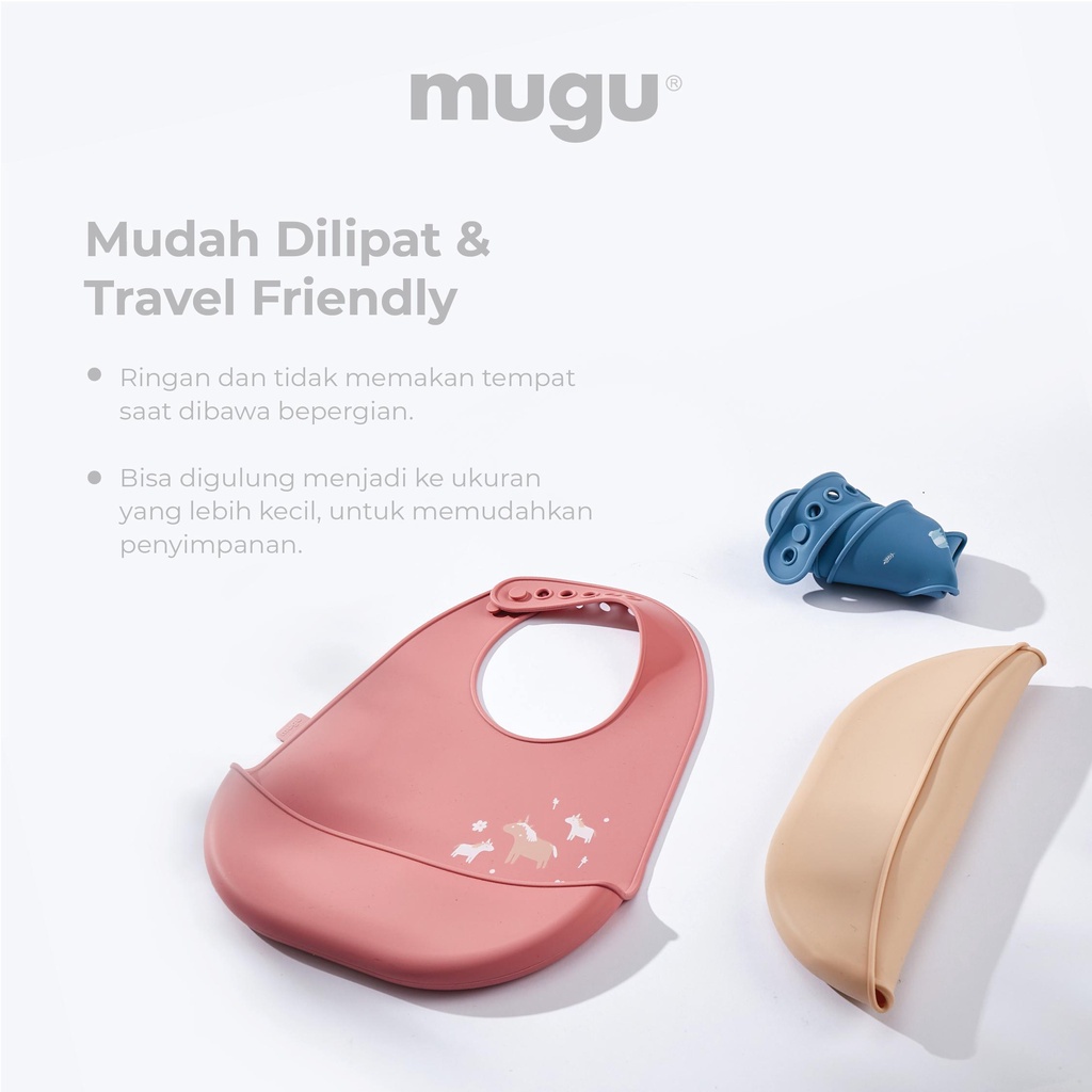 Mugu Silicone Bib Celemek Makan Bayi