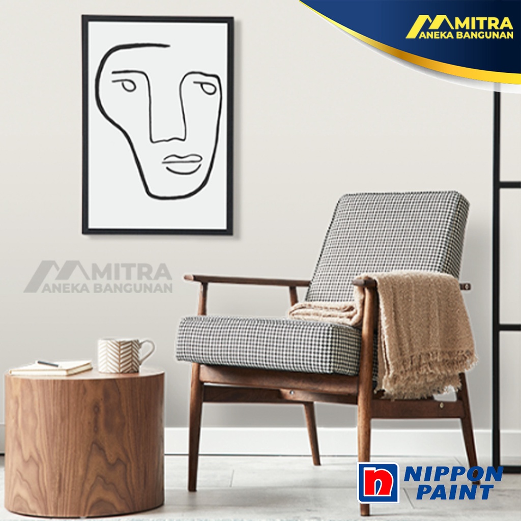CAT TEMBOK EKSTERIOR INTERIOR NIPPON PAINT RETICENT WHITE NP OW 1083 P / VINILEX ELASTEX SPOTLESS / 
