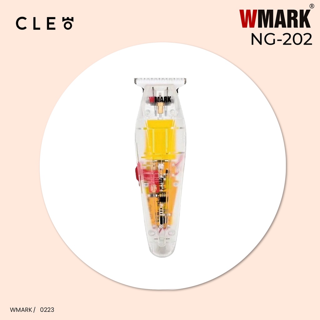 Wmark NG-202 Alat Cukur Rambut Hair Trimmer Transparan - 100% Ori