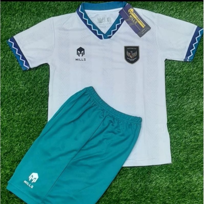 JERSEY BAJU BOLA ANAK TIMNAS INDONESIA AWAY KIDS 2022 GRADE ORI