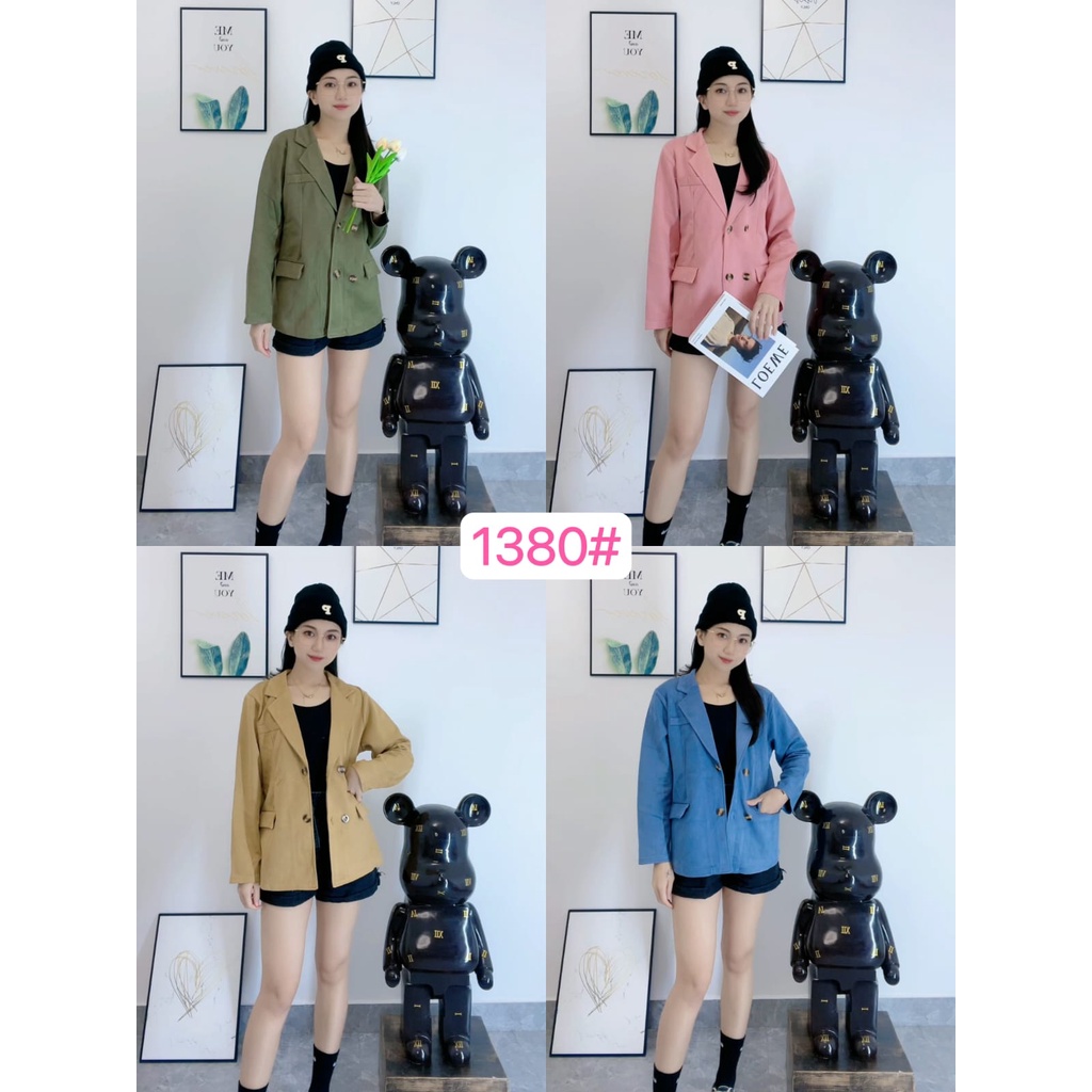 HARGA GROSIR Outer Cardigan Import Blazer Suede (1 SERI 4 WARNA)