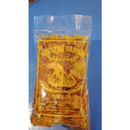 

kerupuk/keripik sambal oleh oleh khas sibolga 140gr