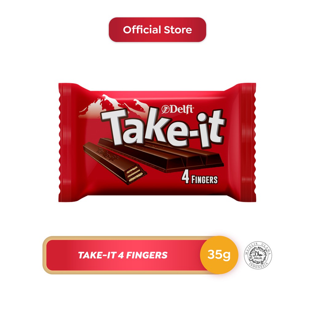 

PROMO TERMURAH Delfi Take It 35gr Coklat 4F - Cokelat TakeIt Delfi 35 gr