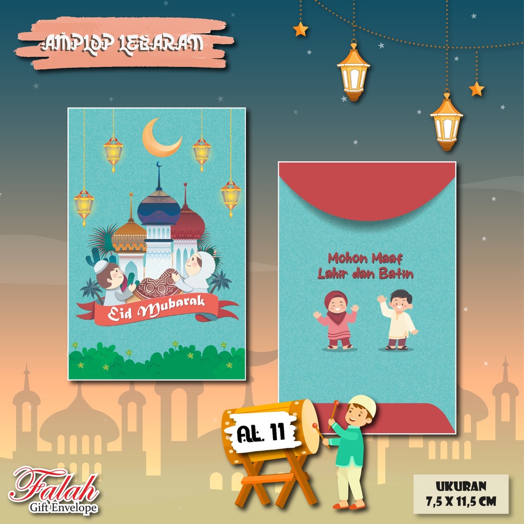 

Amplop Lebaran Falah Kode AL 11 Isi 50 pcs