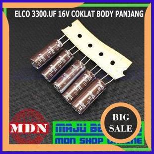 sparepart Elco 3300uf 16v - kapasitor 3300uf 16v 140ZZ3
