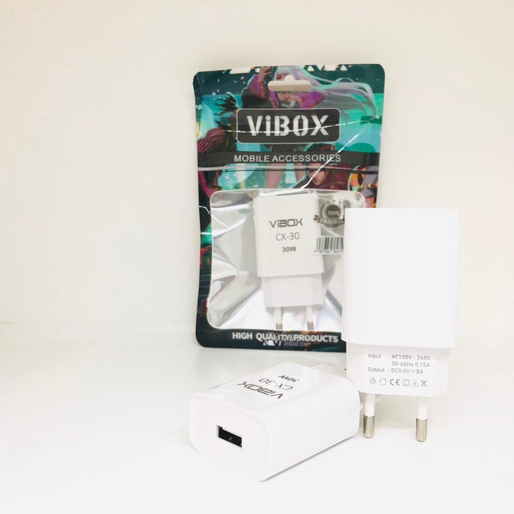 Adaptor vibox 1 USB Kepala Charger Adapter Batok cx30 3A 30w fast charging