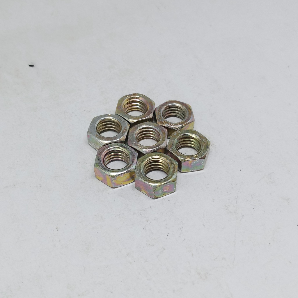 Produk Mur Ukuran 5 mm, 6mm, 8mm, 10mm, 12mm, 14mm, 16mm Bahan Kuningan Warna Kuning Mur Drat Kasar 