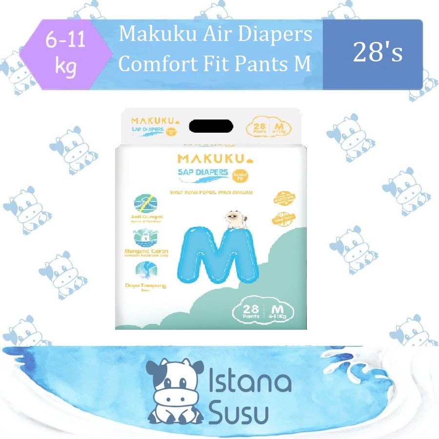 Makuku Air Diapers Comfort Fit Pants M 28