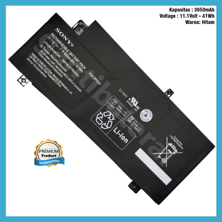 Baterai SONY VAIO Fit-15 VGP-BPS34 SVF15A1ACXB SVF15A1ACXS BPS34 ORI