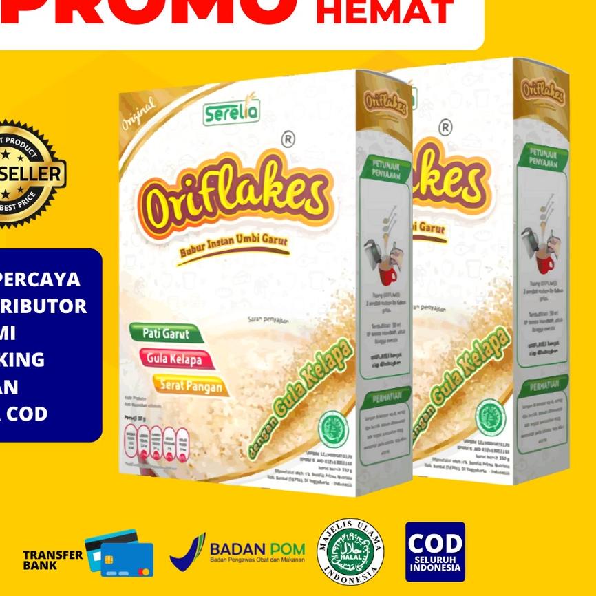 

➲ ORIFLAKES ORIGINAL Sereal Umbi Garut 350gram ☉