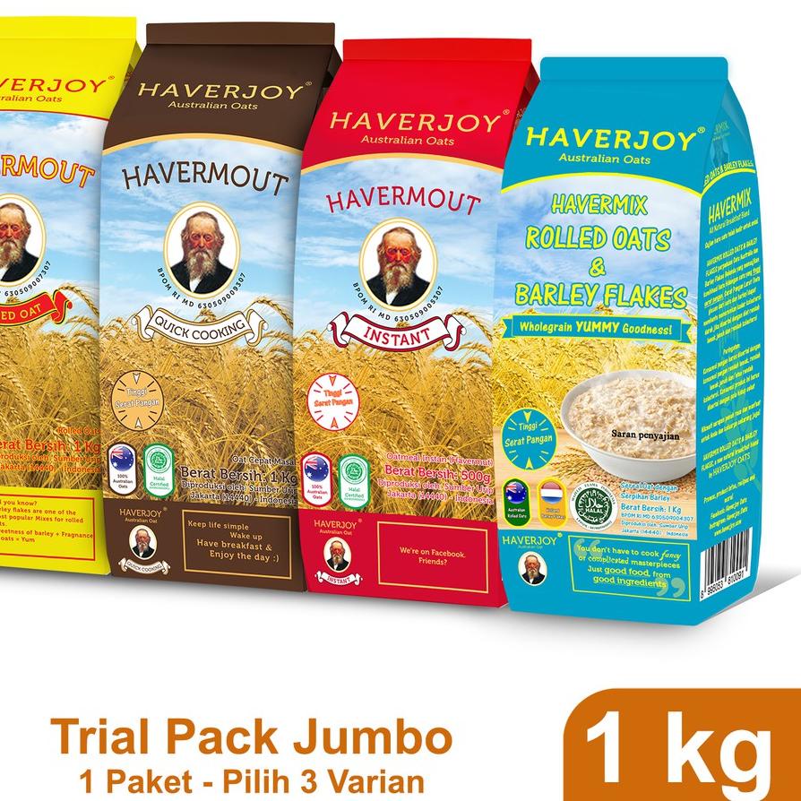 

☄ Haverjoy Trial Pack Jumbo All Varian 1kg ❈