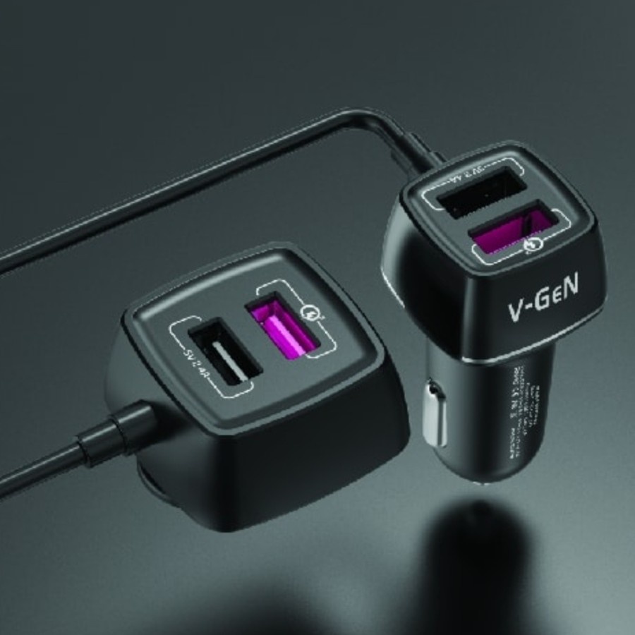 Car charger saver mobil 4usb VGEN mantul murah meriah