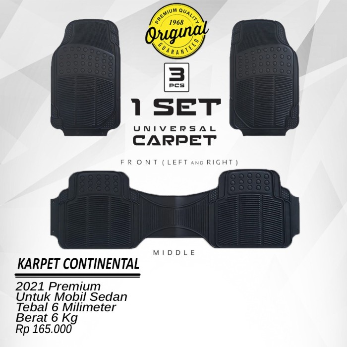 Karpet Karet 3 Potong Tebal Mobil Agya Ayla