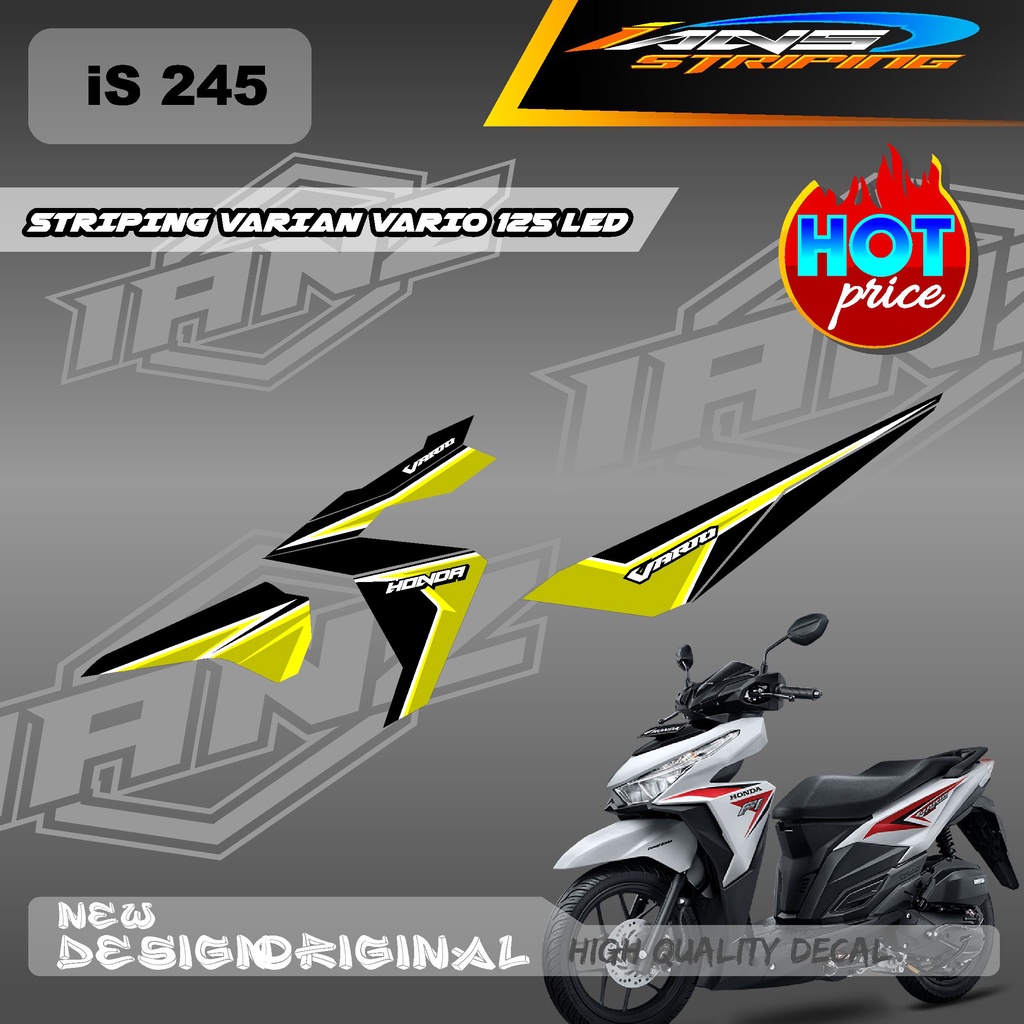 NEW STIKER LIST HONDA VARIO 125 LED /STIKER DECAL SEMI FULL VARIO 125 LED /  DECAL KERETA VARIO 125 IS245