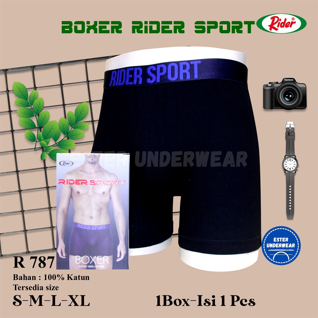 Celana Boxer Pria Rider R 787 Isi 1pcs