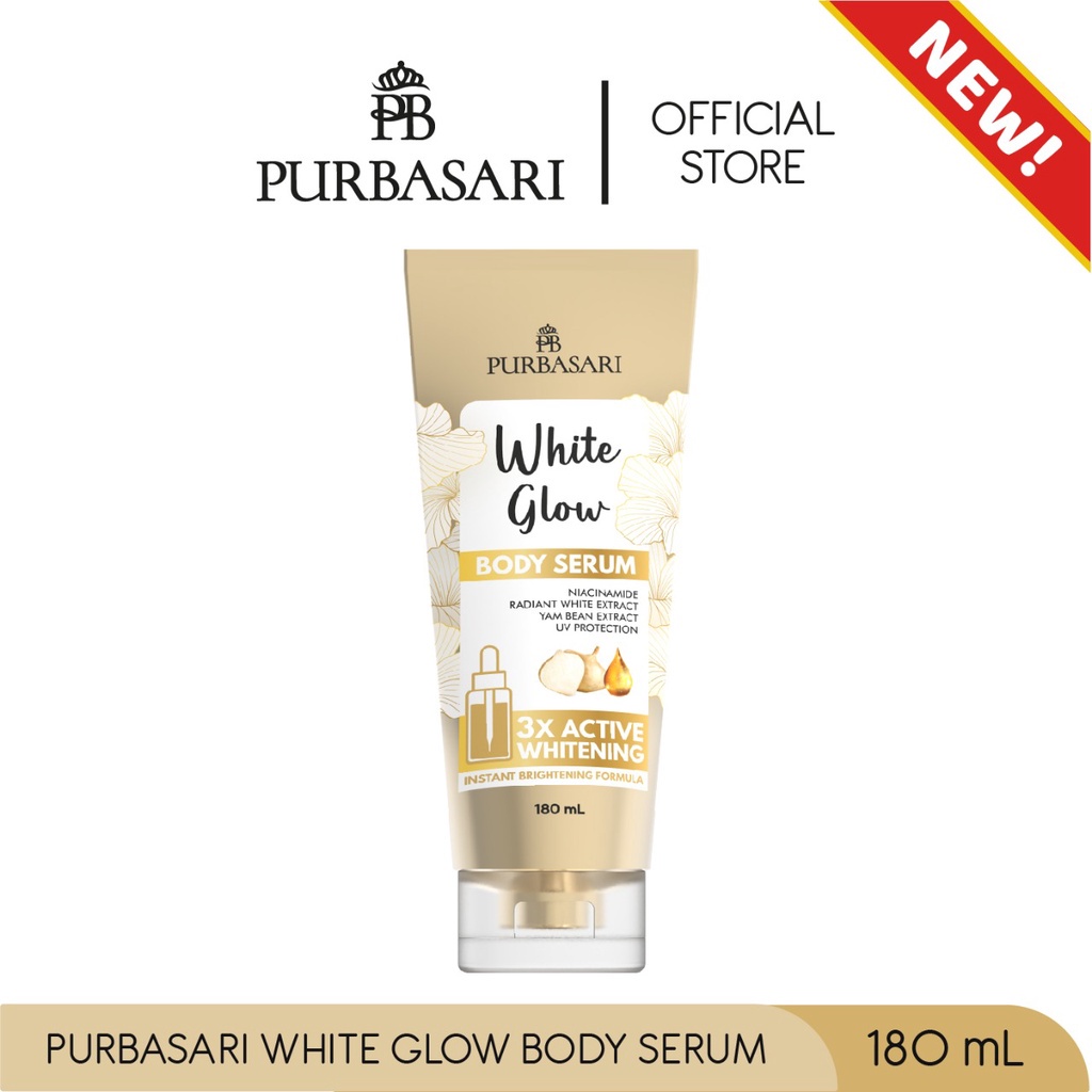 PURBASARI White Glow Body Serum 3X Active Whitening Body Lotion - 180ml