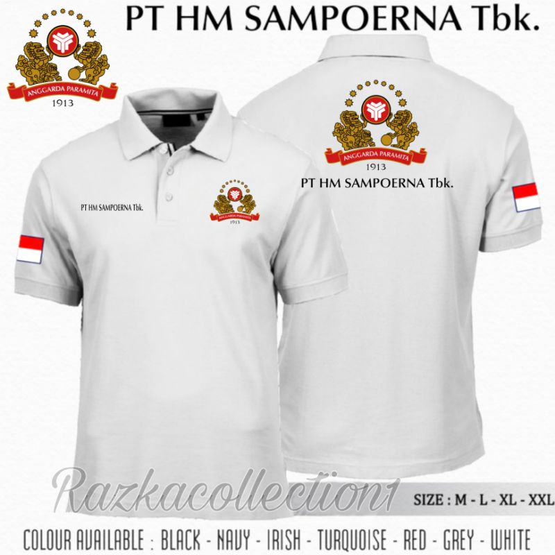 Polo Shirt Kaos Kerah PT HM Sampoerna TBK / Kaos Perusahaan Sampoerna TBK
