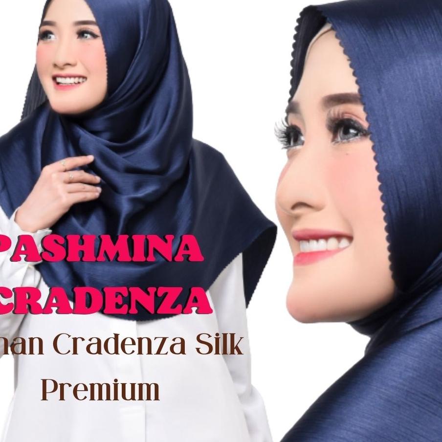 ☚ HIJAB PASHMINA CRADENZA SILK PREMIUM / PASHMINA TERBARU CRINKLE SILK PREMIUM LASER CUT ✩