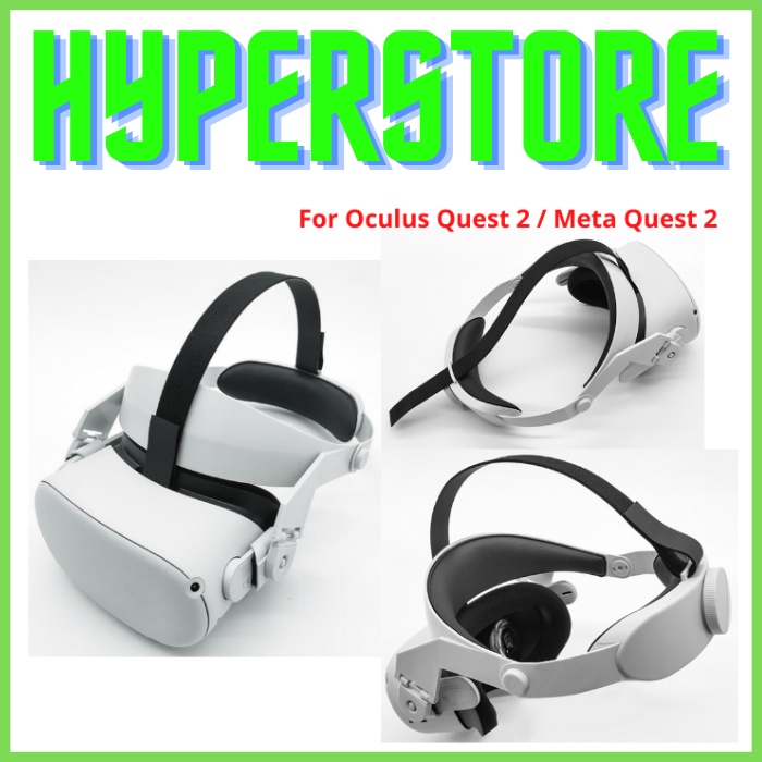 VR HeadBand Head Strap Adjustable Soft Leather For Quest 2 / Meta Quest 2 Aksesoris DC02