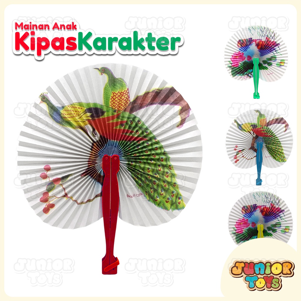 Mainan Anak Kipas Anak Karakter dan Kipas Kertas