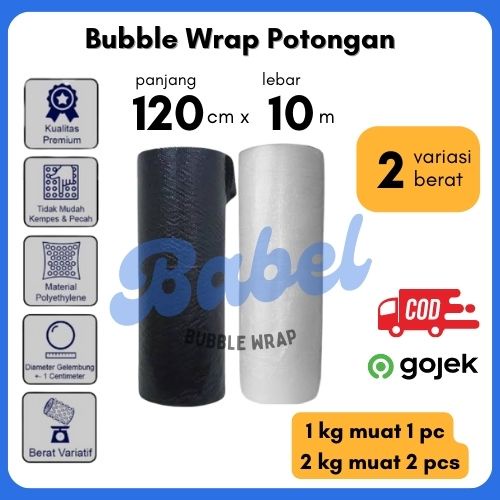 

[1060gr] Bubble Wrap 120cm x 10m Termurah