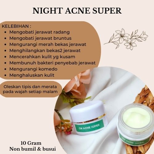 CREAM MALAM ACNE SUPER/NIGHT ACNE PARAH