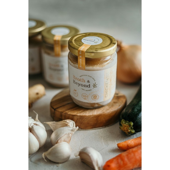 

ORGANIC CHICKEN BONE BROTH - 10 JARS / KALDU TULANG AYAM ORGANIK