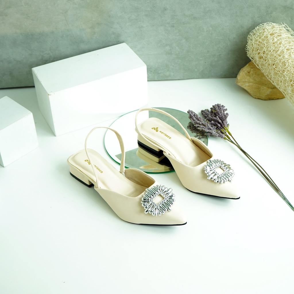 Sandal Wanita Heels Slop Variasi 3CM B-ZR 03