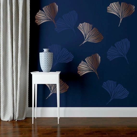 

Terlaris Stencil Dinding Motif Gingko Biloba Ukuran 30X30 Bahan Tebal