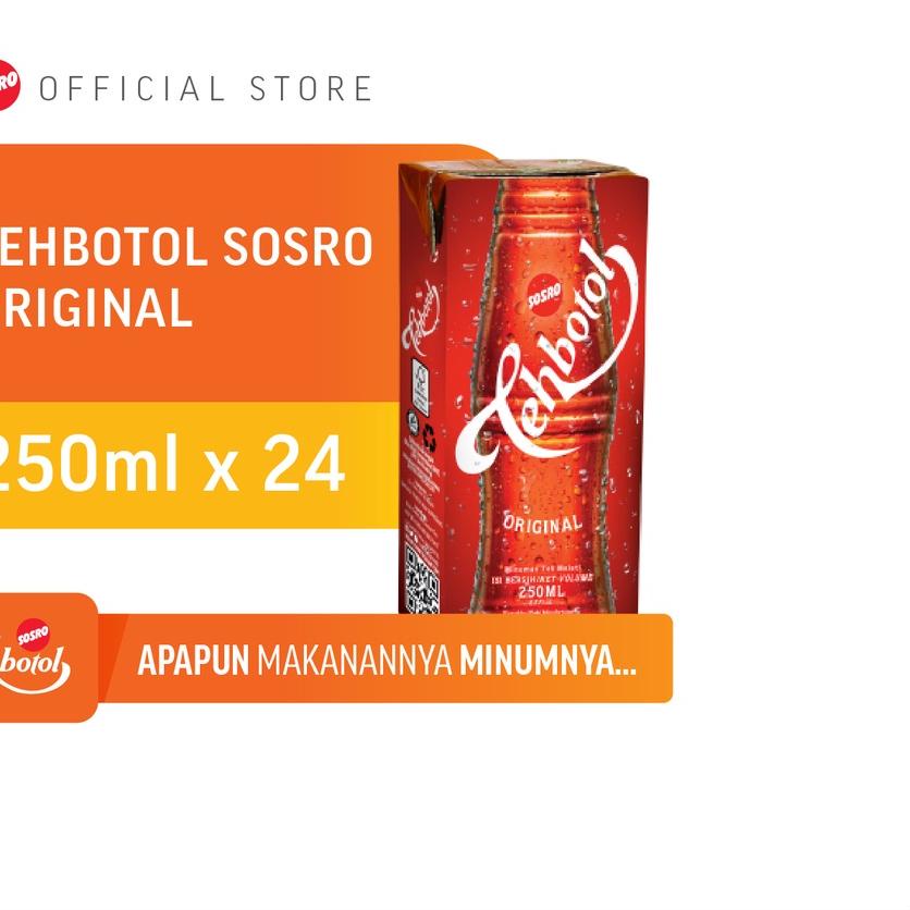 

✰ Tehbotol Sosro kotak 250 ml Original isi 24 Pcs ♠