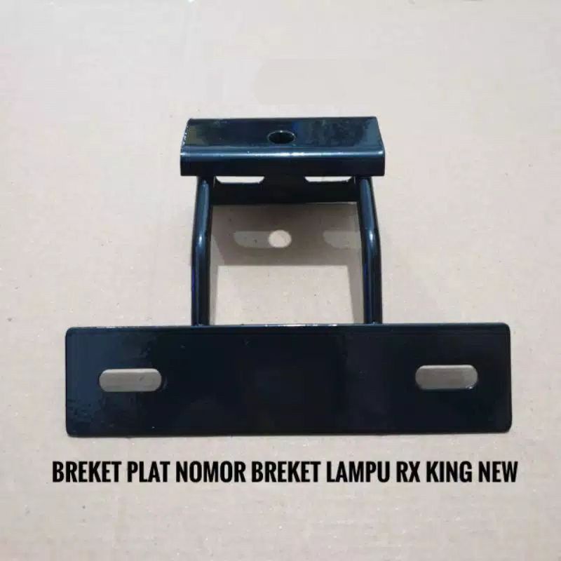 PANGKON PLAT NOMOR RX KING BYSON BRAKET DUDUKAN LAMPU DEPAN TEMBAK