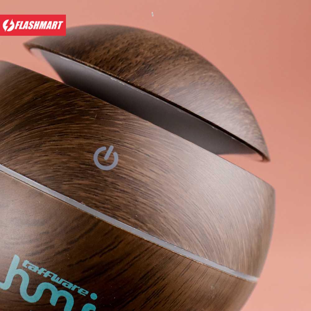 Flashmart HUMI Air Humidifier Aromatherapy Oil Diffuser Wood 130ml - H41