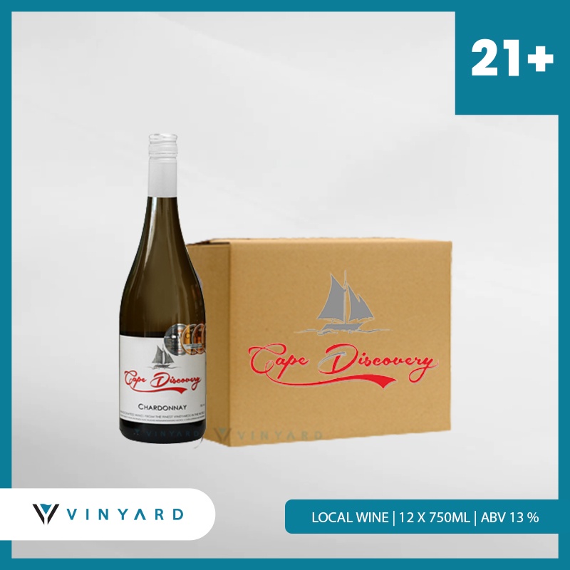 Cape Discovery Chardonnay 750 ml 1 Karton ( 12 Botol )