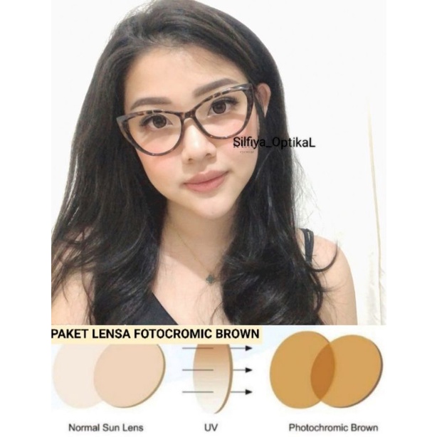 KACAMATA PAKET LENSA PHOTOBROWN KODE 2003