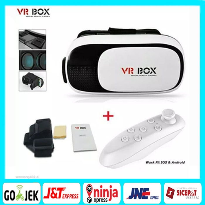 Janijando3 - VR Box 2.0 with Bluetooth Remote / Virtual Reality Bonus Remote