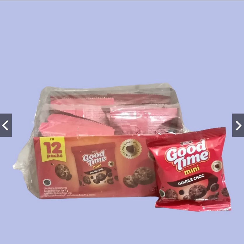 

Good Time MINI Cookies Double Choco BOX Cemilan Coklat Enak