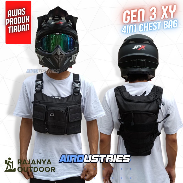 Best Seller Tas Dada Pria Tactical Army Gen 3Xy Depan Belakang Bisa Selempang