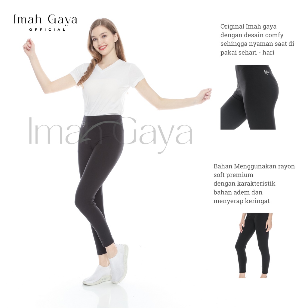 Legging Panjang Soft Rayon Premium Lembut Ukuran L,XL,XXL BB 30-90 KG Imah gaya ( IGO )