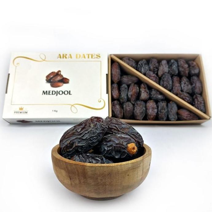 

Kurma Madjool / Medjol / Medjool Ara Dates Sertifikasi Kementrian 1Kg Tokosimbah00