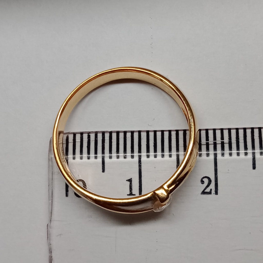 Cincin Emas 17K - 2.75 Gr Kadar 750 - 4355