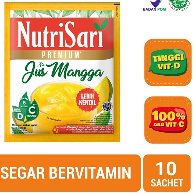 

Bagus!!!!!! NutriSari Premium Jus Mangga 10 Sachet - Minuman Buah Lebih Kental