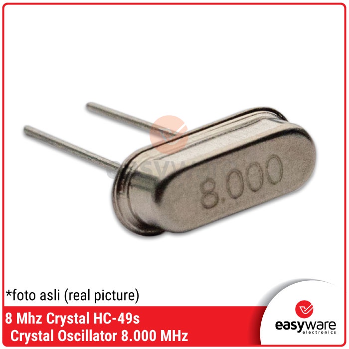 Crystal 8MHz XTAL 8 MHz Crystal Oscillator 8.000 MHz HC-49S