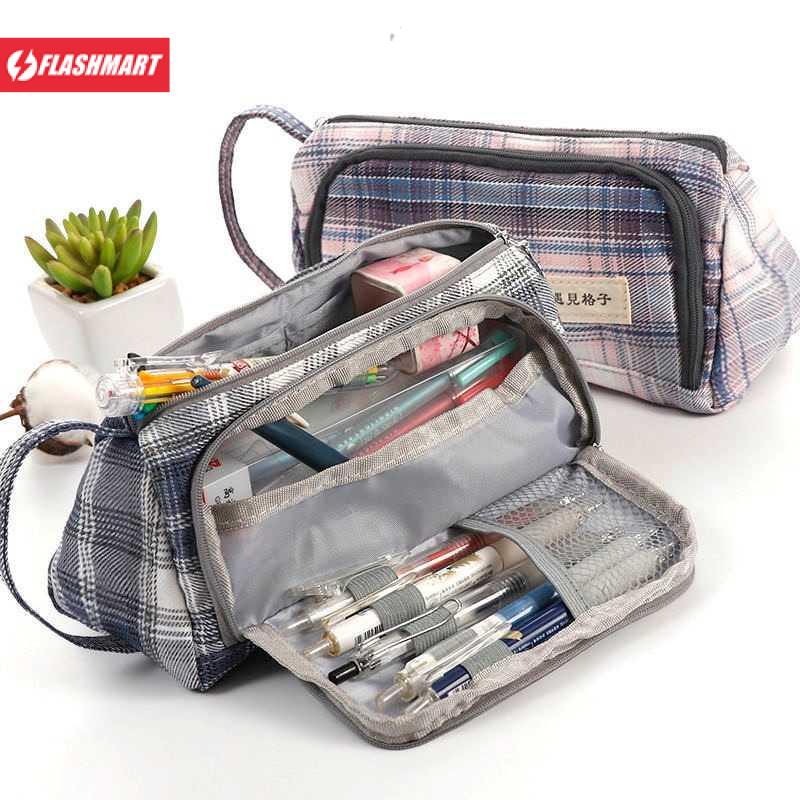 Flashmart Tempat Pensil Pencil Case Pouch Stationery - YN317