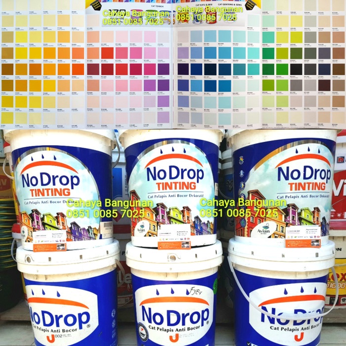Terlaris Nodrop No Drop Cat Waterproofing Aquaproof Tinting Warna 20Kg Pail Pel