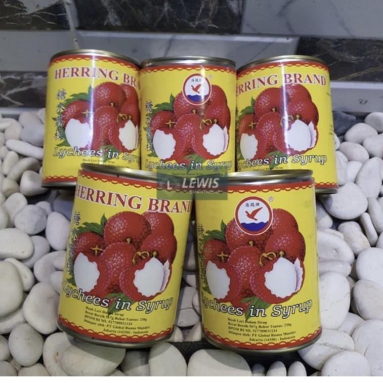

Barang keren lychee kaleng HERRING BRAND 567gr /LECI KALENG