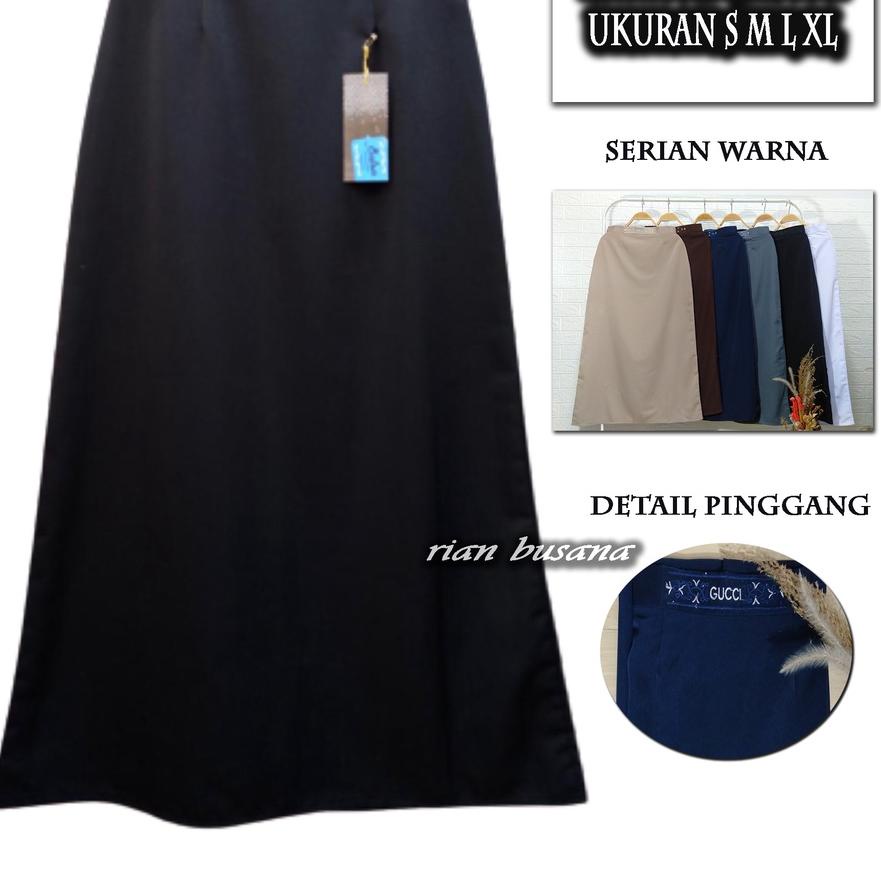 promo rok terbaru - androk hitam - rok santri - rok / rok span / rok kerja / rok wanita / rok polos 